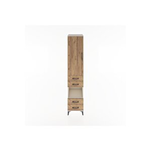 Hyperion Dolap 3 Raflı 4 Çekmeceli Tek Askılı 44x44x221 Aytaşı-çam