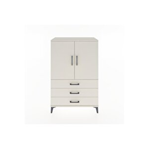Hyperion Dolap 2 Raflı 3 Çekmeceli 2 Kapaklı 88x44x134 Aytaşı-aytaşı