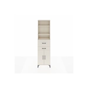 Arges Dolap 4 Raflı 2 Çekmeceli 2 Kapaklı 60x30x221 Aytaşı-aytaşı