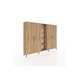 Arges Dolap 12 Raflı 4 Kapaklı 220x30x163 Çam-çam