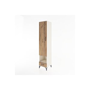 Hyperion Dolap 4 Raflı Tek Çekmeceli Tek Askılı 44x44x221 Aytaşı-çam