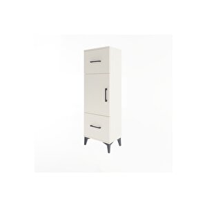 Arges Dolap 2 Raflı 2 Çekmeceli Tek Kapaklı 44x30x134 Aytaşı-aytaşı