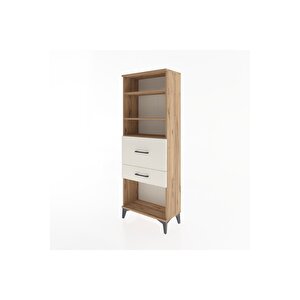 Arges Dolap 3 Raflı 2 Çekmeceli 60x30x163 Çam-aytaşı
