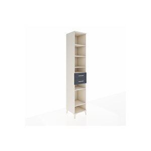 Hyperion Dolap 6 Raflı 2 Çekmeceli 44x44x243 Aytaşı-antrasit