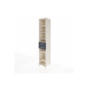 Hyperion Dolap 6 Raflı 2 Çekmeceli 44x44x243 Aytaşı-antrasit
