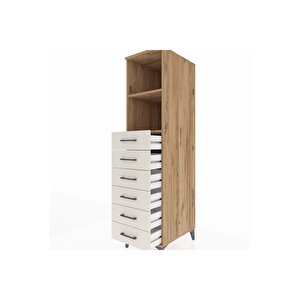 Kronos Dolap 2 Raflı 6 Çekmeceli 44x59x182 Çam-aytaşı
