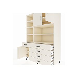 Kronos Dolap 9 Raflı 5 Çekmeceli 3 Kapaklı 132x59x195 Aytaşı-aytaşı/aytaşı