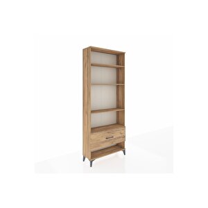 Arges Dolap 4 Raflı Tek Çekmeceli 88x30x221 Çam-çam