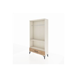 Arges Dolap 2 Raflı Tek Çekmeceli Tek Askılı 88x30x163 Aytaşı-çam