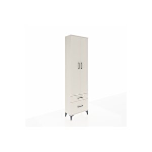 Arges Dolap 4 Raflı 2 Çekmeceli 2 Kapaklı 60x30x221 Aytaşı-aytaşı