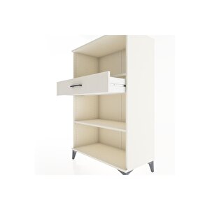 Hyperion Dolap 2 Raflı Tek Çekmeceli 88x44x134 Aytaşı-aytaşı