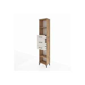Arges Dolap 3 Raflı 3 Çekmeceli 44x30x221 Çam-aytaşı