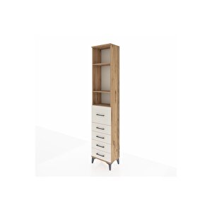 Arges Dolap 3 Raflı 5 Çekmeceli 44x30x221 Çam-aytaşı