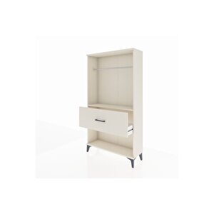 Arges Dolap Tek Raflı Tek Çekmeceli Tek Askılı 88x30x163 Aytaşı-aytaşı