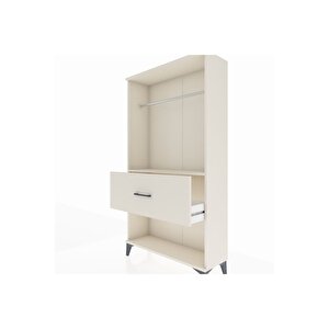 Arges Dolap Tek Raflı Tek Çekmeceli Tek Askılı 88x30x163 Aytaşı-aytaşı