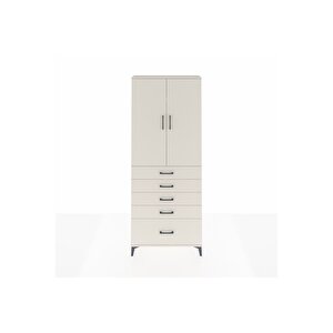 Arges Dolap 3 Raflı 5 Çekmeceli 2 Kapaklı 88x30x221 Aytaşı-aytaşı