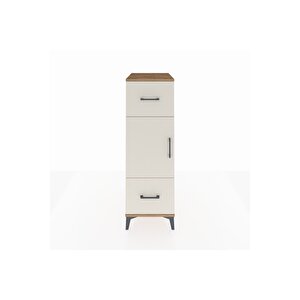 Kronos Dolap 2 Raflı 2 Çekmeceli Tek Kapaklı 44x59x134 Çam-aytaşı