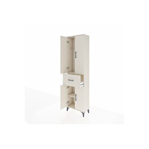 Arges Dolap 2 Raflı Tek Çekmeceli Tek Askılı 60x30x221 Aytaşı-aytaşı