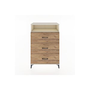 Hyperion Dolap Tek Raflı 3 Çekmeceli 88x44x134 Aytaşı-çam