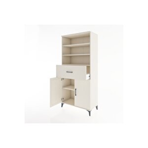 Hyperion Dolap 4 Raflı Tek Çekmeceli 2 Kapaklı 88x44x195 Aytaşı-aytaşı