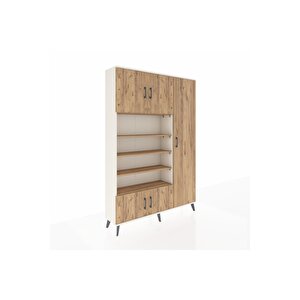 Arges Gardrop 11 Raflı 5 Kapaklı 132x30x195 Aytaşı-çam