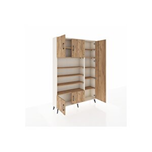 Arges Gardrop 11 Raflı 5 Kapaklı 132x30x195 Aytaşı-çam