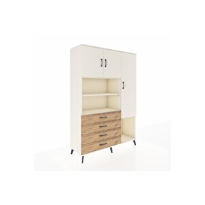 Hyperion Dolap 8 Raflı 4 Çekmeceli 3 Kapaklı 132x44x195 Aytaşı-aytaşı/çam