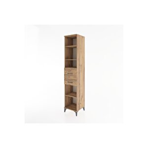 Hyperion Dolap 4 Raflı 2 Çekmeceli 44x44x221 Çam-çam