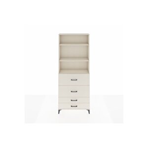 Arges Dolap 3 Raflı 4 Çekmeceli 88x30x221 Aytaşı-aytaşı