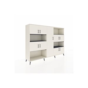 Hyperion Dolap 10 Raflı 9 Kapaklı 220x44x163 Aytaşı-aytaşı/antrasit