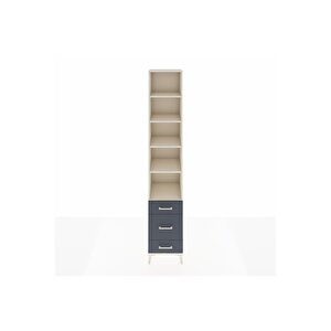 Hyperion Dolap 5 Raflı 3 Çekmeceli 44x44x243 Aytaşı-antrasit