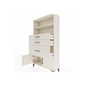 Arges Dolap 2 Raflı 3 Çekmeceli 2 Kapaklı 88x30x163 Aytaşı-aytaşı