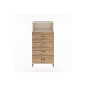 Hyperion Dolap Tek Raflı 4 Çekmeceli 88x44x182 Aytaşı-çam