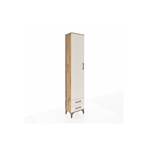 Arges Dolap 2 Raflı 2 Çekmeceli Tek Askılı 44x30x221 Çam-aytaşı