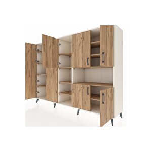 Hyperion Dolap 13 Raflı 7 Kapaklı 220x44x163 Aytaşı-çam