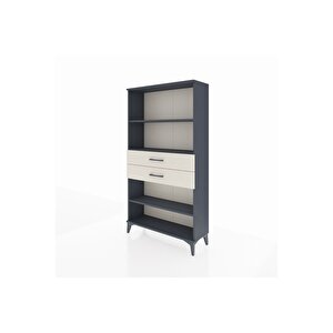 Arges Dolap 3 Raflı 2 Çekmeceli 88x30x163 Antrasit-aytaşı