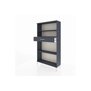 Arges Dolap 3 Raflı Tek Çekmeceli 88x30x163 Antrasit-antrasit