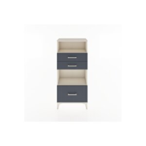 Hyperion Dolap 2 Raflı 3 Çekmeceli 60x44x134 Aytaşı-antrasit