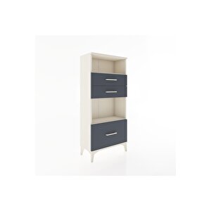 Hyperion Dolap 2 Raflı 3 Çekmeceli 60x44x134 Aytaşı-antrasit