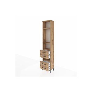 Arges Dolap 4 Raflı 4 Çekmeceli 44x30x221 Çam-çam
