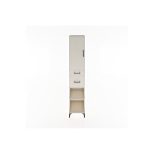 Hyperion Dolap 4 Raflı 2 Çekmeceli Tek Kapaklı 44x44x221 Aytaşı-aytaşı