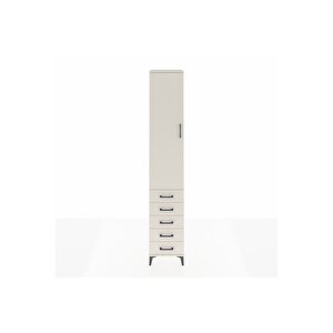 Hyperion Dolap 2 Raflı 5 Çekmeceli Tek Askılı 44x44x243 Aytaşı-aytaşı