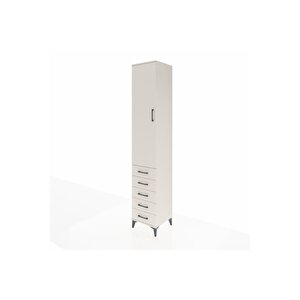 Hyperion Dolap 2 Raflı 5 Çekmeceli Tek Askılı 44x44x243 Aytaşı-aytaşı