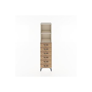 Hyperion Dolap 2 Raflı 6 Çekmeceli 44x44x182 Aytaşı-çam