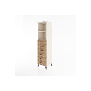 Hyperion Dolap 2 Raflı 6 Çekmeceli 44x44x182 Aytaşı-çam