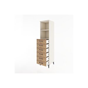 Hyperion Dolap 2 Raflı 6 Çekmeceli 44x44x182 Aytaşı-çam