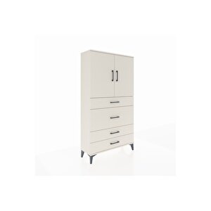 Arges Dolap 3 Raflı 4 Çekmeceli 2 Kapaklı 88x30x163 Aytaşı-aytaşı