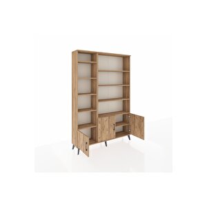 Arges Gardrop 10 Raflı 3 Kapaklı 132x30x195 Çam-çam