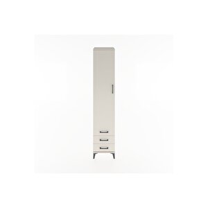 Hyperion Dolap 5 Raflı 3 Çekmeceli Tek Kapaklı 44x44x221 Aytaşı-aytaşı