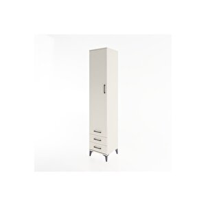 Hyperion Dolap 5 Raflı 3 Çekmeceli Tek Kapaklı 44x44x221 Aytaşı-aytaşı